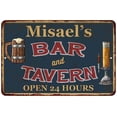 thumbnail image 1 of Misael's Green Bar & Tavern Rustic Sign 8 x 12 High Gloss Metal 208120047607, 1 of 1