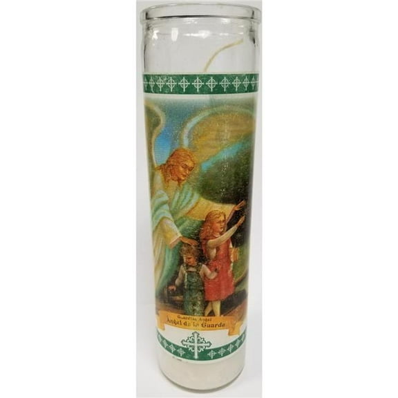 Misc KM1752-G Prayer Candle Guardian Angel - Green Label