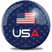 USA Flag Undrilled Bowling Ball 16lb