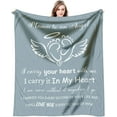 thumbnail image 1 of Miscarriage Gifts for Mothers, Loss of Baby Sympathy Gifts, Miscarriage Memorial Gifts for Parents, Infant Loss Gifts for Mom, Angel Baby Memorial Gift Throw Blanket 60 x 50 Inch, 1 of 6