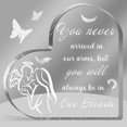 thumbnail image 2 of Memorial Gifts For Loss Of Mother Acrylic Heart Bereavement Sympathy Condolence In 2 of 11
