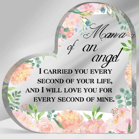 Miscarriage Gifts for Mothers Mom Bereavement Remembrance Miscarriage Acrylic Keepsake for Loss of Infant Baby Pregnancy Loss Gifts Grief Sympathy Memorial Table Decorations