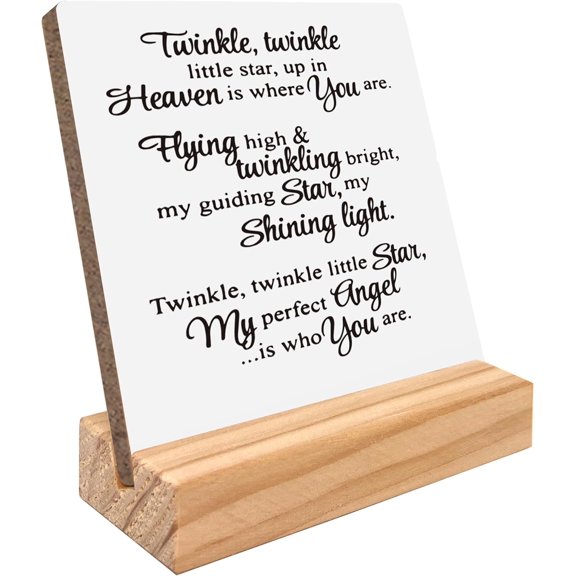 Miscarriage Gifts Wood Plaque Sign, Angel Baby Memorial Gift, Loss of Baby Sympathy Gifts, Miscarriage Gifts for Mothers Parents, Baby Memorial Gifts, Pregnancy Loss Gifts 1122KY-DZMH