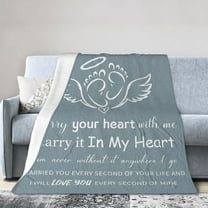 Miscarriage Memorial Gifts for Parents & Moms - Angel Throw Blanket 50x40