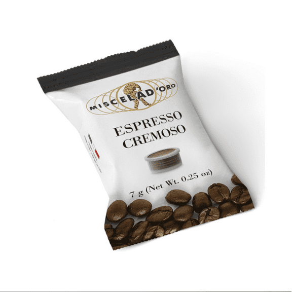 Miscela d'Oro Cremoso Espresso Capsules  Espresso Point Compatible, 100 Count Case