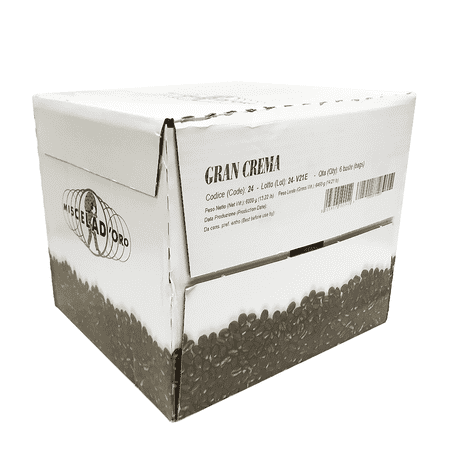 Miscela d'Oro Gran Crema Espresso Whole Roasted Coffee Beans - 6/2.2 lb bags
