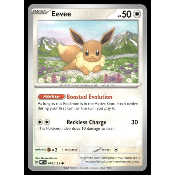 Miscellaneous Cards & Products Eevee Reverse Holo Promo #074/131