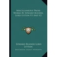 thumbnail image 1 of Miscellaneous Prose Works By Edward Bulwer, Lord Lytton V1 And V2 (Paperback), 1 of 1