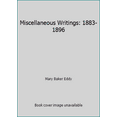 thumbnail image 1 of Pre-Owned Miscellaneous Writings, 1883-1896 (Paperback) 087952040X 9780879520403, 1 of 1