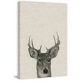 thumbnail image 1 of Mischievous Deer Painting Print on Wrapped Canvas, 1 of 7