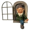 thumbnail image 1 of Mischievous Garden Gnome Funny Garden Tree Decoration Garden Dwarf Ornaments Dwarf Resin Crafts Garden Ornaments Statue, 1 of 9