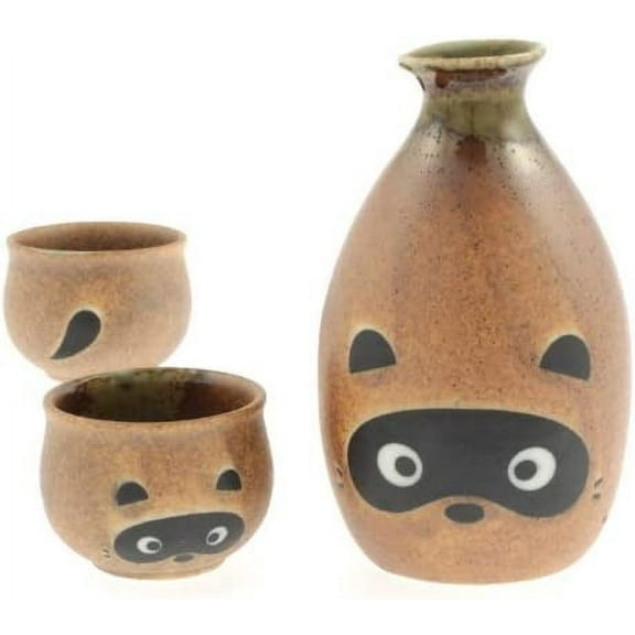 Mischievous Tanuki Sake Set
