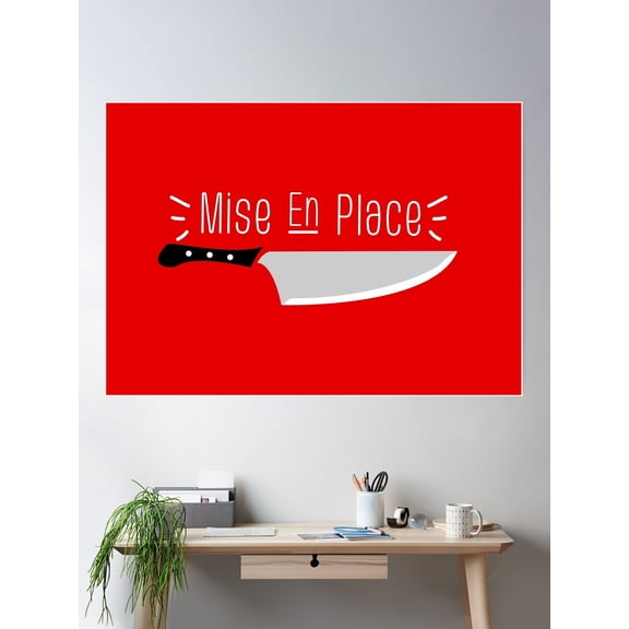 Mise En Place Poster Wall Art, Modern Wall Decor For Living Room Bedroom, 12x18 UNFRAMED