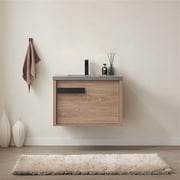 Miseno 703230-NO-WK-NM Carcastillo 30" Wall Mounted Single Basin Vanity Set - North
