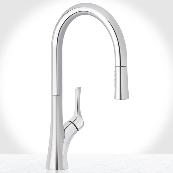 Miseno MNO171DCP Bella Pull-Down Kitchen Faucet with EasySeat Multi-Flow Spray Head, Polished Chrome
