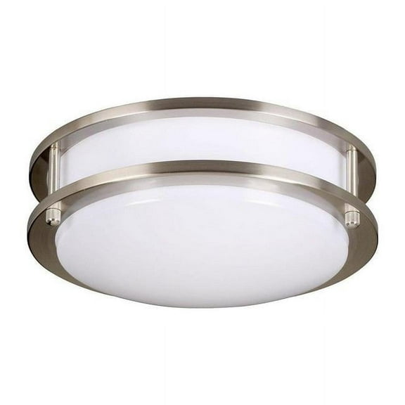 Miseno FLSAT10LEDCCTBN 10 in. Integrated LED 16 W Down Lighting, Brushed Nickel