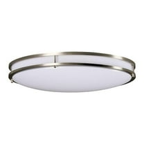 Miseno FLSATSOLED30BN LED Flush Mount Ceiling Fixture, Brushed Nickel