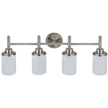 Miseno FLVL1024BN 60 W 4 Medium E-26 Vanity Light, Brushed Nickel