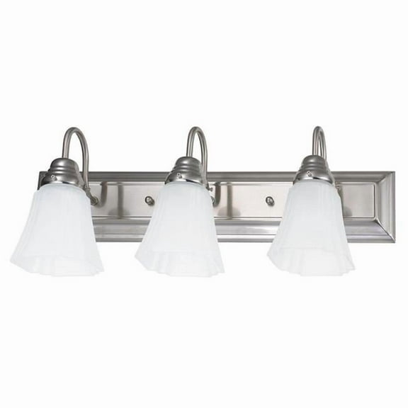 Miseno FLVL1033BN 60W 3-Light Vanity Fixture, Brushed Nickel