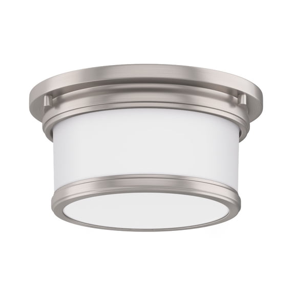 Open Box Miseno MLFL4031 10" Wide Single Light Flush Mount Drum Ceiling Fixture with Fros