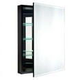 thumbnail image 1 of Miseno Mbc3023 Carlentini 30"H X 23"W Recessed Or Surface Mount Medicine Cabinet - Black, 1 of 7