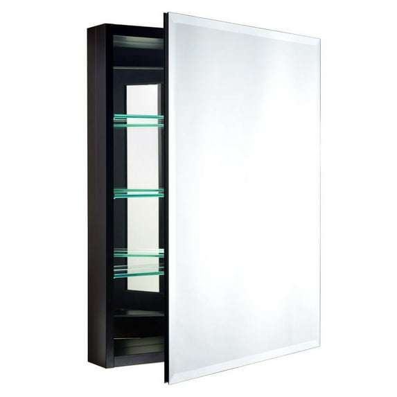 Miseno Mbc3023 Carlentini 30"H X 23"W Recessed Or Surface Mount Medicine Cabinet - Black