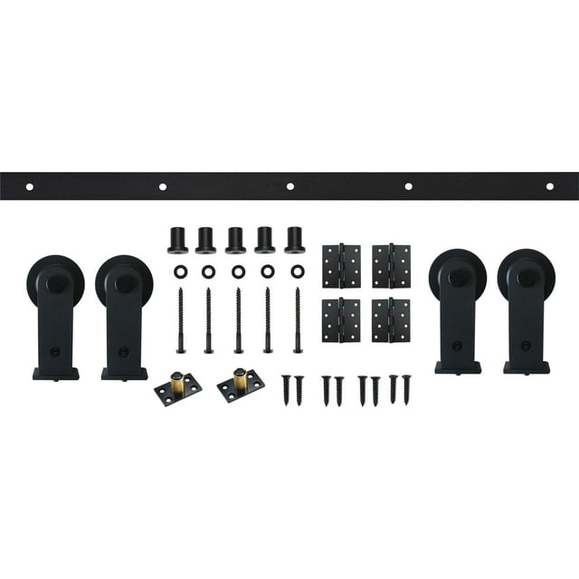 Miseno Mbd0007x78 72" BiFold Door Hardware Kit Black, Sturdy Steel