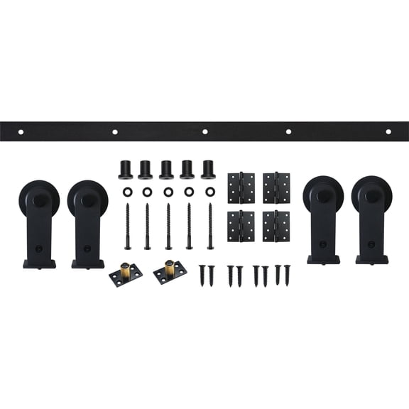Miseno Mbd0007x78 72" Bi-Fold Barn Door Hardware Kit - Black