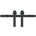 thumbnail image 1 of Miseno Mbdh0005x120 120" Bent Strap Barn Door Hardware Kit - Black, 1 of 7