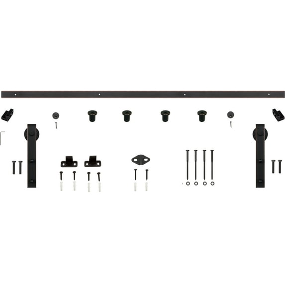 Miseno Mbdh0005x60 60" Bent Strap Barn Door Hardware Kit - Bronze