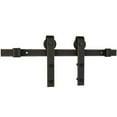thumbnail image 1 of Miseno Mbdh0005x96 96" Bent Strap Barn Door Hardware Kit - Bronze, 1 of 7