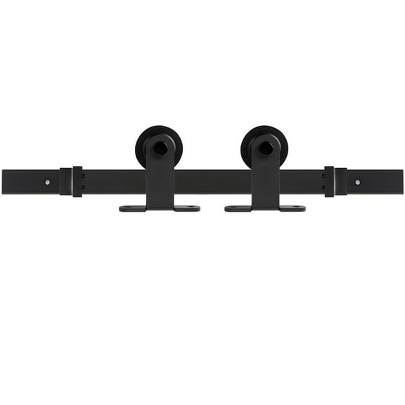 Miseno Mbdh0305x60 60" Standard Wheel Top Mount Barn Door Hardware Kit - Black