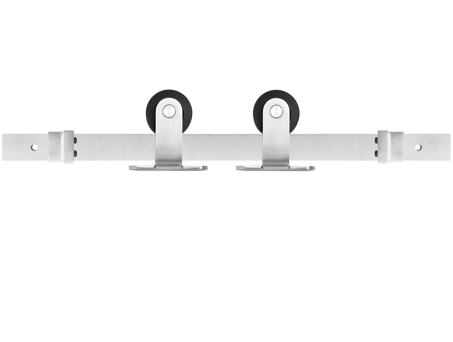 Stainless Steel Top Mount Barn Door Hardware Kit
