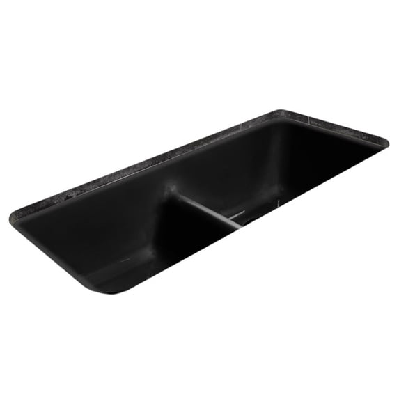 Miseno Mci44-0Um-Ld 43" Cast Iron Double Basin Kitchen Sink For Undermount Installations -