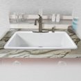 thumbnail image 1 of Miseno MCI53-4TM-20 33" Single Basin Drop In Cast Iron Kitchen Sink; White, 1 of 6
