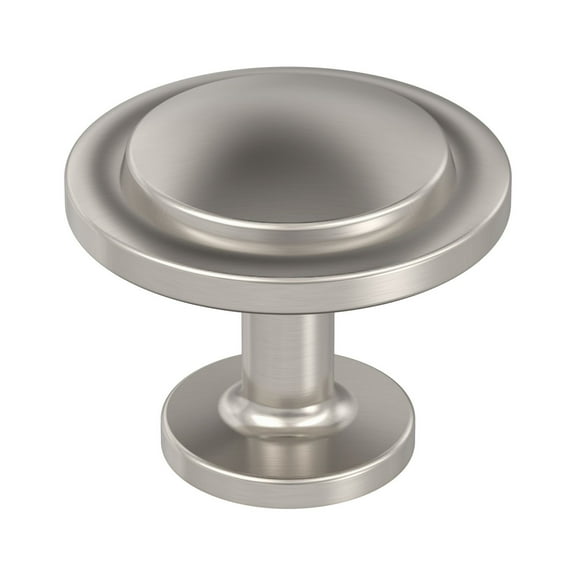 Amerock Everyday Basics Loop Round Cabinet Knob 1-3/16 in. D 1 in. Satin Nickel 1 pk