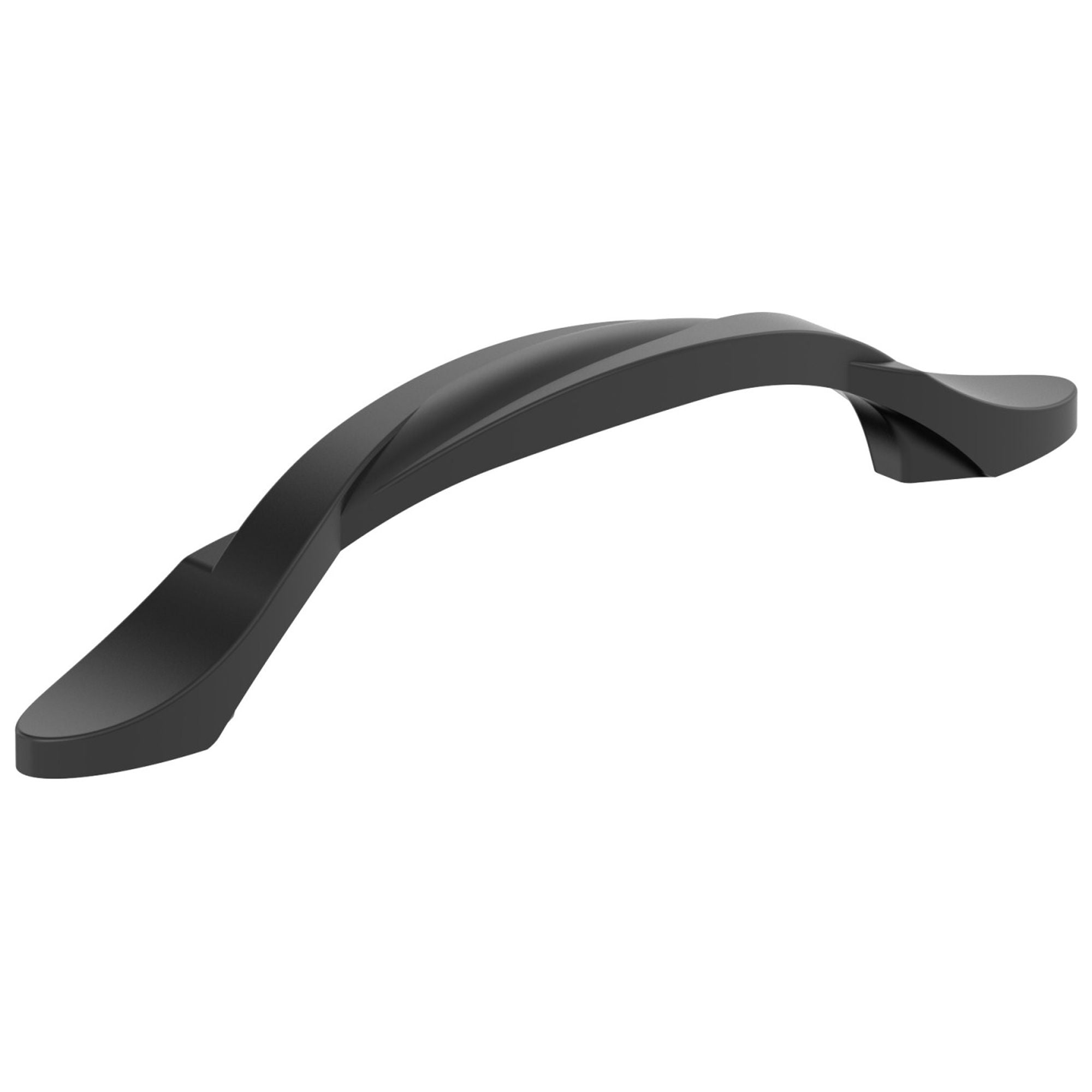 Matte Black Aluminum 3-3/4" Center-to-Center Cabinet Pull Bar
