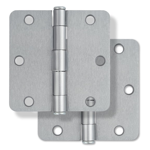 Miseno Mdh3512 3-1/2 X 3-1/2 Plain Bearing 1/4" Radius Corner Door Hinge - Chrome