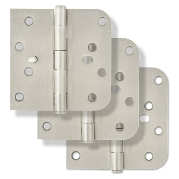 Miseno Mdh4063 4 X 4 Plain Bearing Square X 5/8" Radius Corner Door Hinge - Nickel