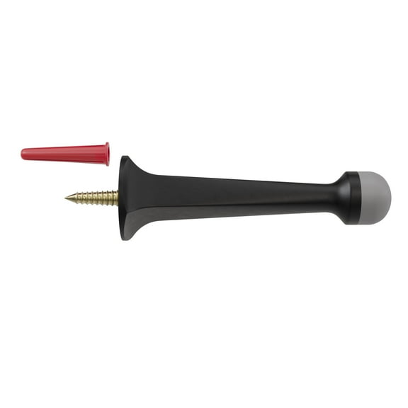 Miseno Mds21sb Solid Brass Rigid Doorstop 3 In. Thin Profile - Black