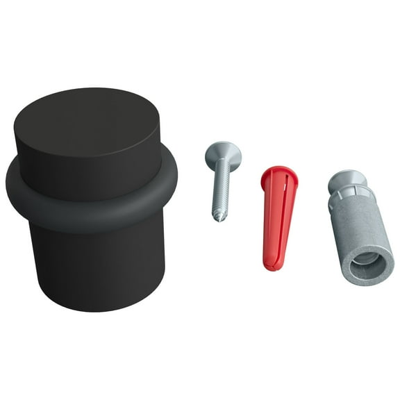 Miseno Mds44sb Solid Brass 1.5" Floor Mounted Door Bumper - Black