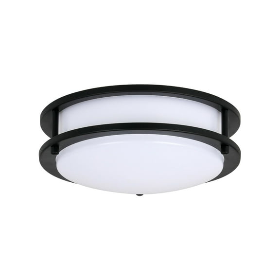 Miseno Ml14275 10" Wide Flush Mount Drum Ceiling Fixture - Black