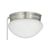 Miseno FLCLMUSH6PCBN 7.5 in. 60W Flush Mount Ceiling Fixture - Brushed Nickel
