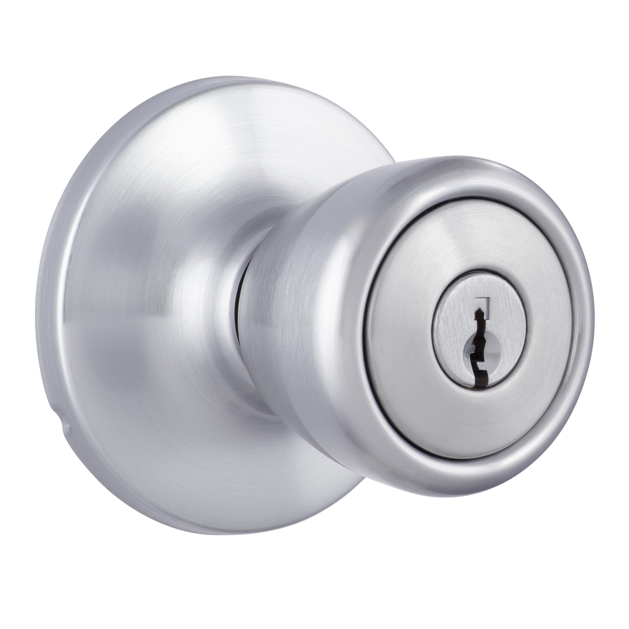 Miseno MLK1010SC Buchanan Tulip Single Cylinder Keyed Entry Door Knob Set - Chrome