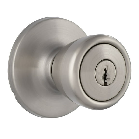 Miseno Mlk1010 Buchanan Tulip Single Cylinder Keyed Entry Door Knob Set - Nickel