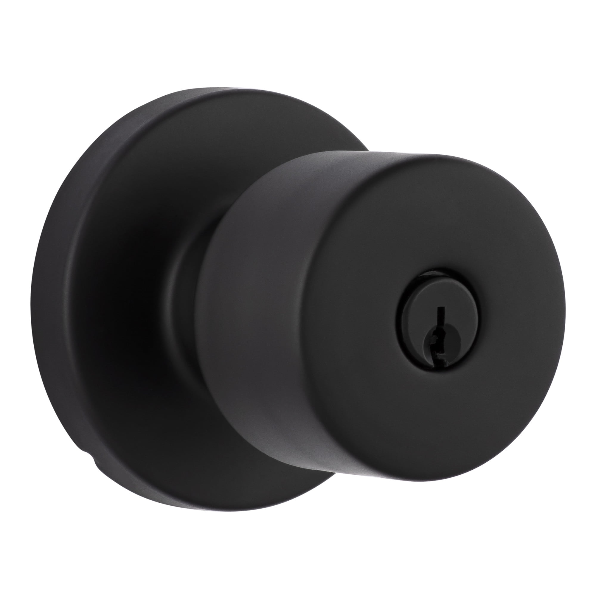 Miseno MLK1080BK Tuscora Shaker Single Cylinder Keyed Entry Door Knob Set - Black