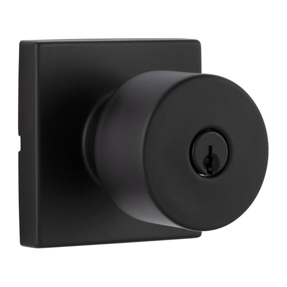 Miseno Mlk1090 Quattro Shaker Single Cylinder Keyed Entry Door Knob Set - Black