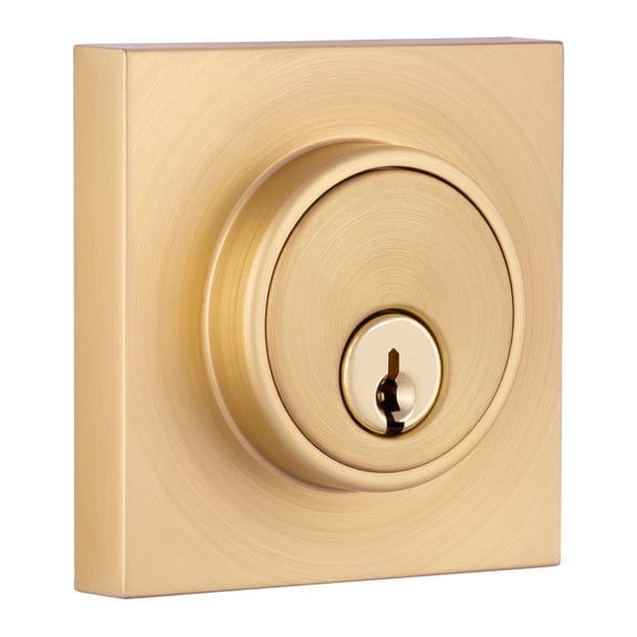 Open Box Miseno Mlk1228x Lorton Single Cylinder Keyed Entry Deadbolt - Brass
