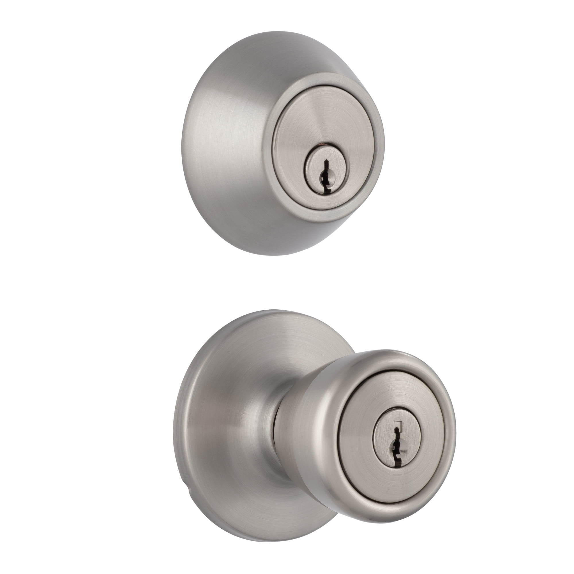 Miseno Mlk2010 Buchanan Tulip Single Cylinder Keyed Entry Door Knob Set - Nickel