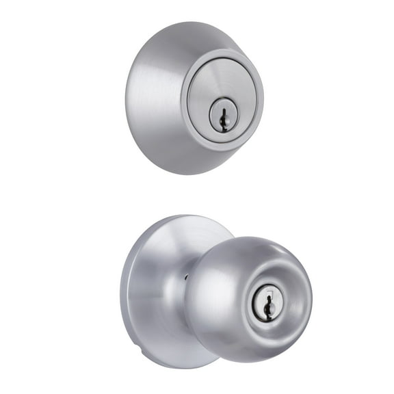 Miseno Mlk2020 Urbanna Ball Single Cylinder Keyed Entry Door Knob Set - Chrome